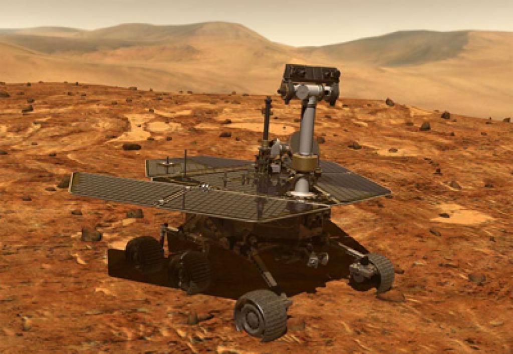 Марсоход Opportunity до сих пор молчит из-за пылевой бури на Марсе Использование ракетных двигателей для замедления скорости снижения